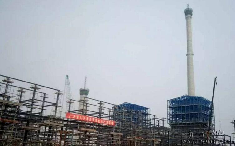 華北石化兩部超高煙囪加固改造完畢，雙雙封頂