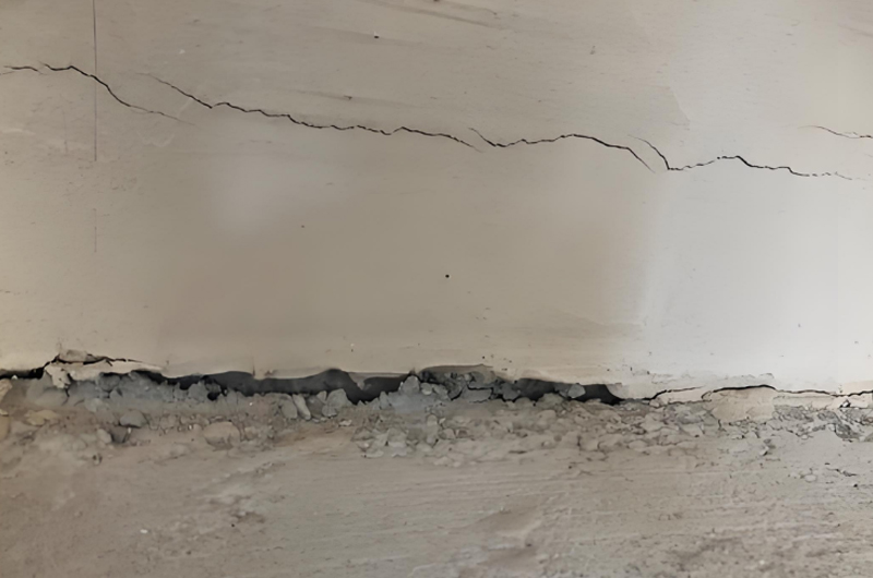 溫度變化引起的裂縫。