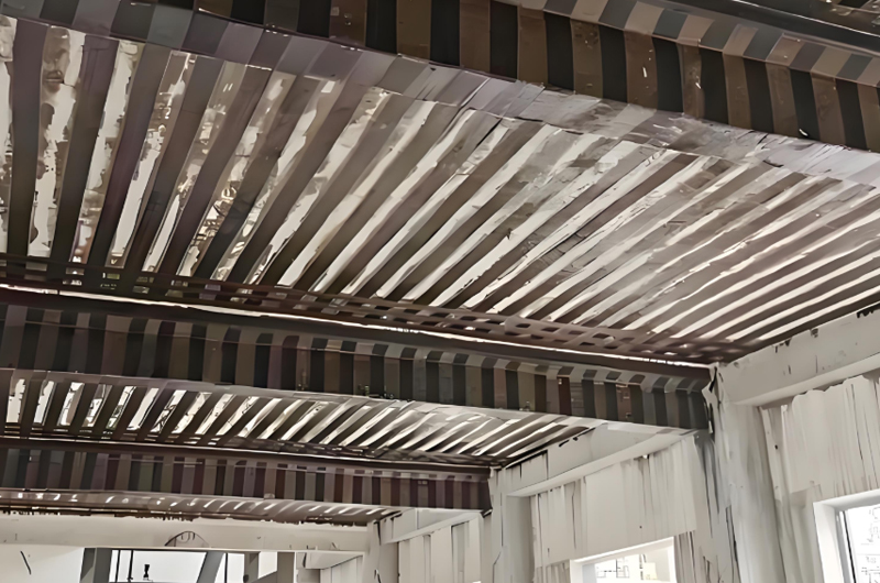 梁與樓板加固(水平承重體系：抗彎、抗剪核心)