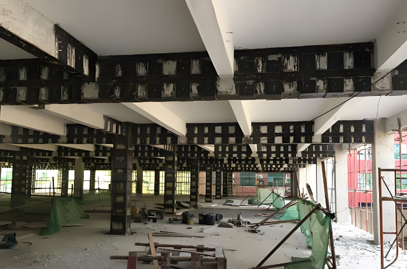 廠(chǎng)房梁板柱結(jié)構(gòu)加固